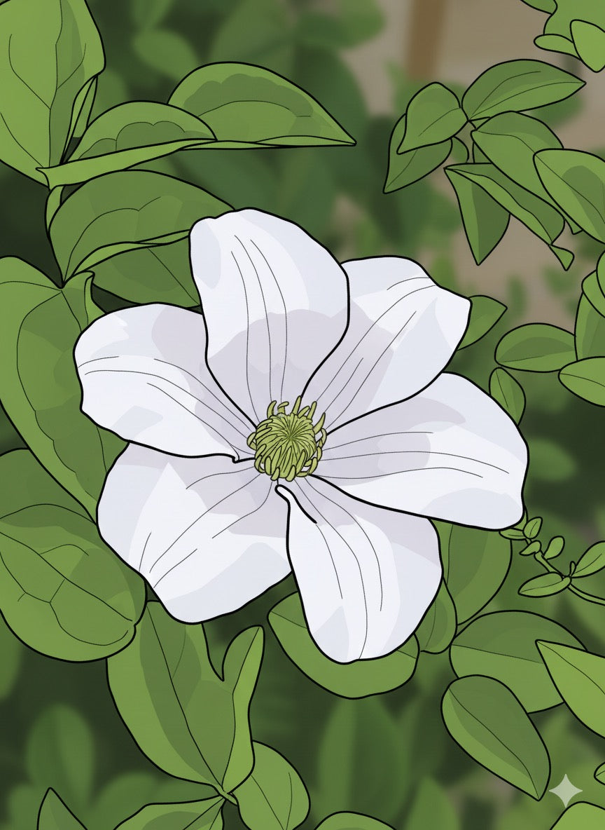 Tropical Flower Greeting Card - Printable Digital Download - WyldeHavenCo