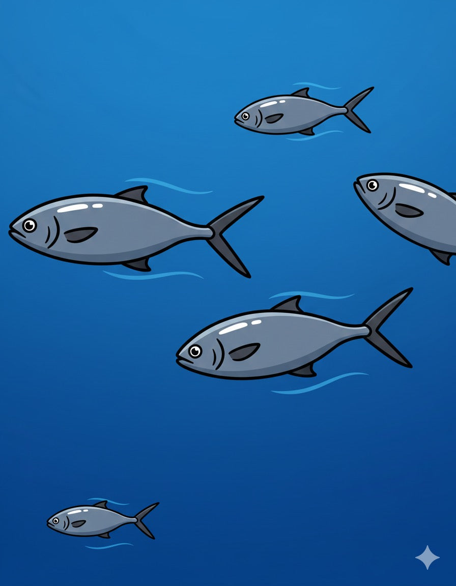 School of Fish Greeting Card - Printable Digital Download - WyldeHavenCo